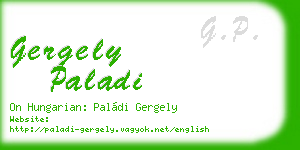 gergely paladi business card