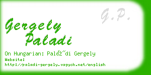 gergely paladi business card